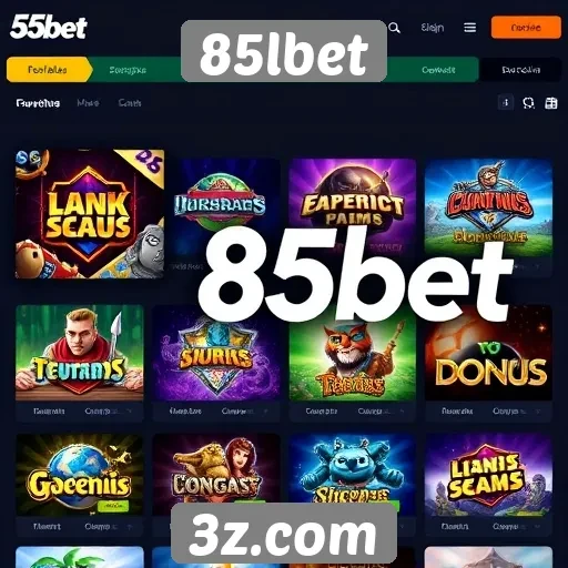 Opcões de jogos disponíveis no 85lbet